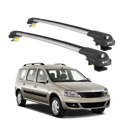 Produktbild von TURTLE DACHTRÄGER AIR-1 DACIA LOGAN MCV ALL 2007 - 2012 Raised Rails , Silber
