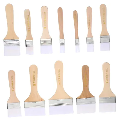 Produktbild von 12-teiliges Nylon-Malpinselset für Öl-, Acryl- und Aquarellmalerei mit ergonomischem Griff