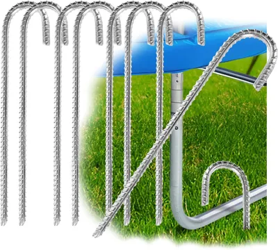 Produktbild von Erdanker J-Form 38 cm, 8 Stück, Stahl, Verzinkt, Für Camping