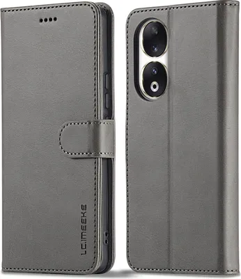 Immagine prodotto di Custodia per Honor 90 Custodia flip in pelle con chiusura magnetica e supporto, custodia protettiva Grigio
