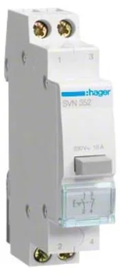 Obrázok produktu pre Tlakový spínač Hager 1S/1Ö SVN352