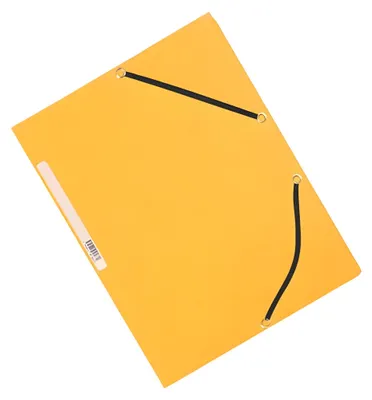 Obrázek produktu pro Q-Connect® KF02166 Rohový organizér na dokumenty - karton A4 s gumičkou žlutý