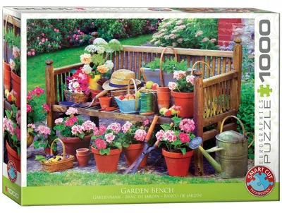 Immagine prodotto di Eurographics Puzzle Gartenbank, Gärtnerei, 1000 Teile, 68 x 48 cm, 6000-5345
