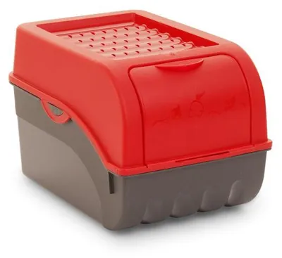 Obrázok produktu pre Novaliv 2x stredný 5L červený box na zeleninu box na uskladnenie zemiakov box na uskladnenie cibule box na cesnak box na ovocie