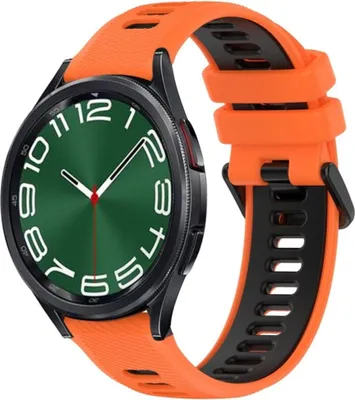 Produktbild von Samsung Galaxy Watch 6 Classic 47 mm Armband - Orange/Schwarz