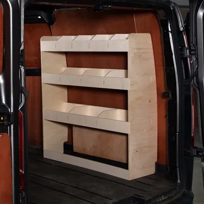 Produktbild von Kompatibel mit Volkswagen Transporter T5 T6 L2 2003+ Fahrzeugeinrichtung Fahrzeugregale, Beifahrerseite Regal