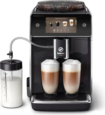 Produktbild von Saeco GranAroma Deluxe SM6680 Kaffeevollautomat, Espressomaschine, 1,8 l, Kaffeebohnen, Eingebautes Mahlwerk, 1500 W, Grau