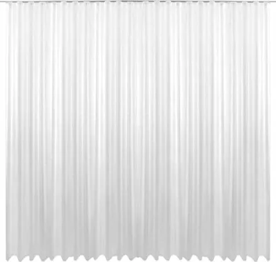 Produktbild von Gardine Kräuselband Transparent 290 x 350 cm ( Breite x Länge ) in weiß, mit beschwerten Abschlußband