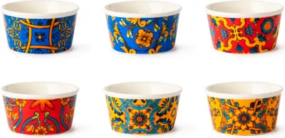 Zdjęcie produktu dla Excelsa zestaw 6 misek Trinacria kolorowa porcelana