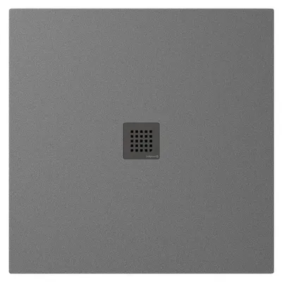 Obrázok produktu pre Sprchová vanička TRENECA z liateho mramoru, 90 x 90 cm, matná sivá