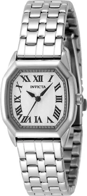 Obrázek produktu pro Invicta Wildflower 48957 Dámské Hodinky - Quartz Hnutí - Nerezová Ocel s Stříbrným Ciferníkem - 27 mm