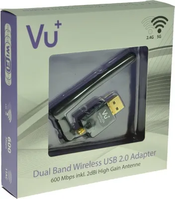 Image de Adaptateur USB 2.0 Dual Band Wireless 600 Mbps avec antenne (Adaptateur WLAN, USB 2.0, Dual Band, Wi-Fi, 600 Mbps, Antenne)