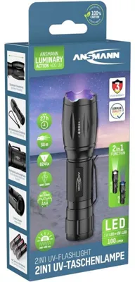 Immagine prodotto di Ansmann Action 400 UV Torcia UV nera LED