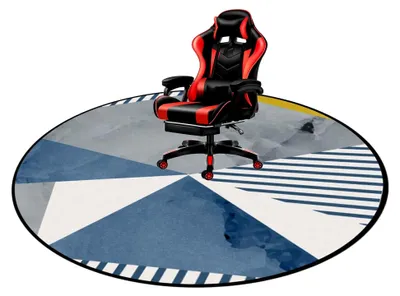 Produktbild von Bodenschutzmatte für Bürostühle mit rutschfester Unterlage, 100 cm