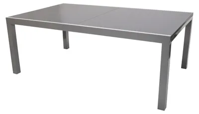 Produktbild von Großer Gartentisch Ausziehtisch Glas/Aluminium grau ausziehbar 180-240 cm