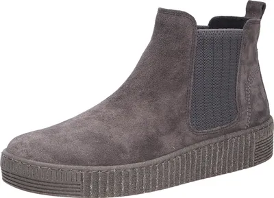Produktbild von Gabor Damen Chelsea Boots, Frauen Stiefeletten,Best Fitting,flach,Stiefel,Bootee,Booties,halbstiefel,Pepper (anthrazit),38.5 EU / 5.5 UK