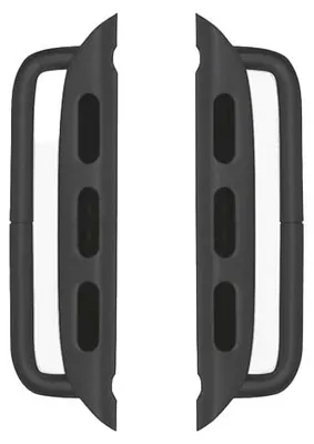 Produktbild von Happel Connector für Apple Watch - Armband Adapter für 42/ 44/ 45mm Gehäuse, Stegbreite 24mm, space grau aluminium