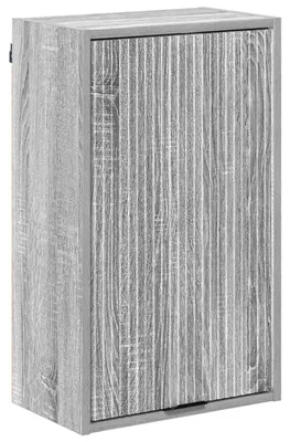 Image de vidaXL Armoire de salle de bain, gris Sonoma, 39 x 23,5 x 65 cm