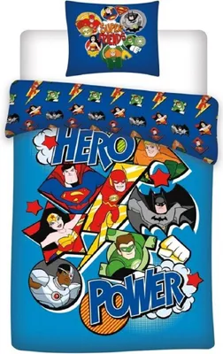 Produktbild von Dc Comics Bettbezug Super Friends 140 x 200 cm - 65 x 65 cm - Baumwolle