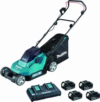 Image de Tondeuse 36V 2 x 18V Li-Ion 3Ah MAKITA 4 batt.+ chargeur - DLM382PF4
