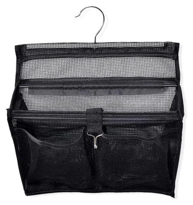 Produktbild von Tragbare Duschtasche mit Haken und 3 Fächern für Reisen und Camping