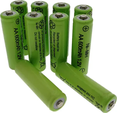 Produktbild von 10x Akku NI-MH AA 600 mAh 1.2 V für Solar - Lampen - Leuchten - wiederaufladbar