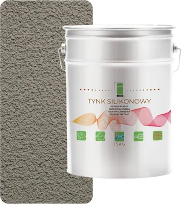 Produktbild von Silikonputz für den Außenbereich, warmgrau, 1,5 mm, 15 kg