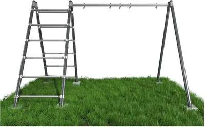 Zdjęcie produktu dla Rama huśtawki na 2 huśtawki i drabinkę do 200 kg udźwigu A-frame 10970