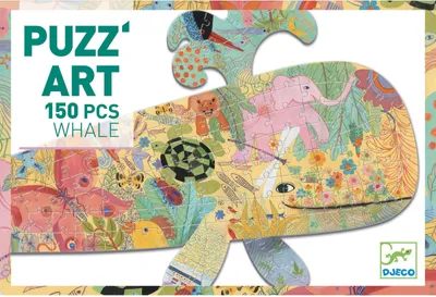 Obrázek produktu pro DJECO Obrysové puzzle Velryba 150 dílků 145858