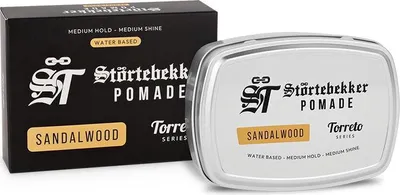 Produktbild von Störtebekker® Premium Pomade Wasserbasiert Sandelholz - Pomade 'Torreto Series' - Haarwachs 125ml