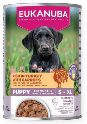 Produktbild von EUKANUBA Life Care Puppy Rich in turkey with carrots - Nassfutter für Hunde - 400g