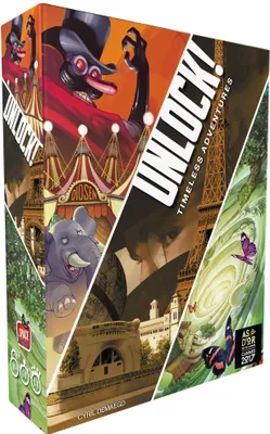 Produktbild von Unlock! Timeless Adventures (Englische Ausgabe) – Brettspiel – Space Cowboys – 1-6 Spieler – 10+