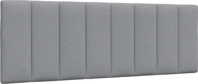 Image de Coussin de tête de lit Hanko gris clair 120 cm tissu