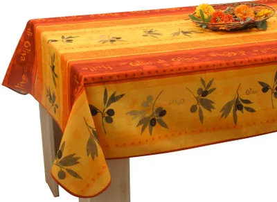 Tischdecke rot 150x240 cm, vlekbeständig, Polyester, pflegeleicht