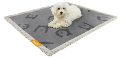 Produktbild von Haustierdecke - Hunde- und Katzendecke - Wasserdicht - Sherpa-Fleece - Maschinenwaschbar - 73 x 63 cm - Grau