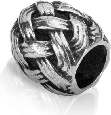 Produktbild von Keltischer Knoten Øinnen 5 mm Bartperle Wikinger 925 Sterling Silber Herren 4315