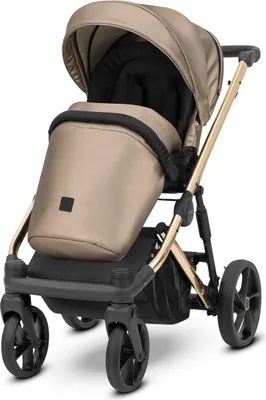 Image de Kunert Poussette Arizo Premium 13 Cappucino Eco Cadre doré siege auto