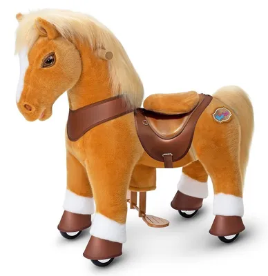 Produktbild von PonyCycle Rutschfahrzeug Kinder-Reitpferd, Modell Y, Hellbraun