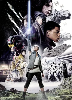 Zdjęcie produktu dla Disney fototapeta Star Wars czarnym,białymIszarym - 612292 - 184 x 254 cm