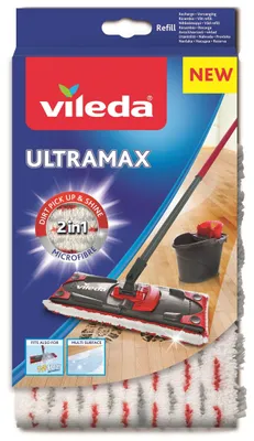 Imagen del producto de Paño de limpieza Vileda "Ultramax", color blanco/rojo