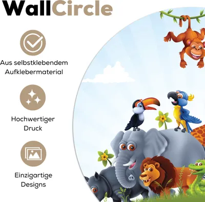 Produktbild von MuchoWow® - Tapetenkreis - Wandbild rund - Schlafzimmerdekoration - Wanddeko - runde Tapete - Kunst für zu Hause