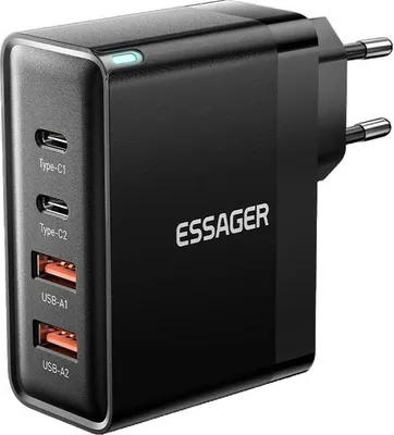 Obrázek produktu pro Essager Multi Charge 100W, 2xUSB-C + 2xUSB-A