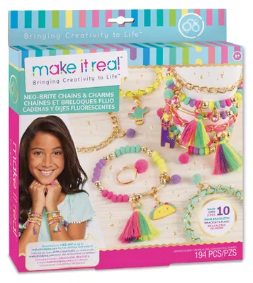 Produktbild von Make it Real Neo Brite, Armbänder-Bastelset für Kinder, 8 Jahr(e), Mehrfarbig