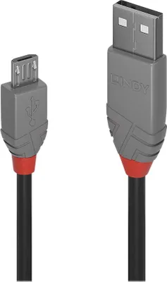 Produktbild von LINDY USB 2.0 Kabel Typ A/Micro-B Anthra Line M/M 2m