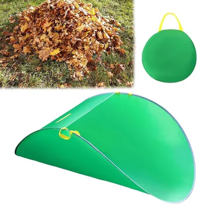 Produktbild von Laubsammler, tragbare Pop-Up-Laubsäcke, faltbare Laubsammelwerkzeuge, wiederverwendbare Gartensäcke für Laub und Rasenabfälle,144*74*52cm
