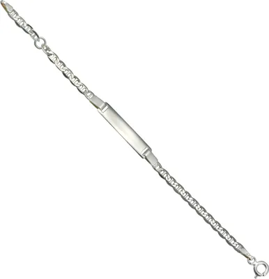 Produktbild von Kinder Armband 925 Sterling Silber Schildband - 14cm