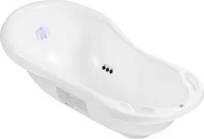Produktbild von Babybadewanne für Neugeborene und Babys bis 12 Monate, mit Stöpsel und Antirutschmatte, aus BPA-freiem Plastik, Länge: 84cm