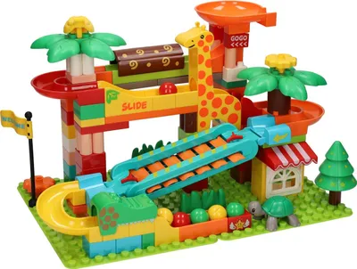 Image de Jeu de construction « Circuit à billes Jungle » - 109 pièces