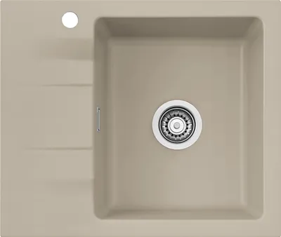 Produktbild von Systemceram KeraDomo Spüle GENEA 60 in FANGO mit Handbetätigung / Einbauspüle