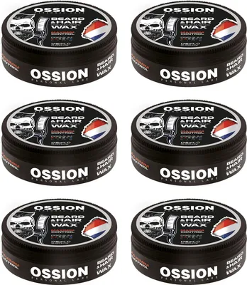 Produktbild von Ossion Premium Barber Hair & Beard Wax 6x175 ml
